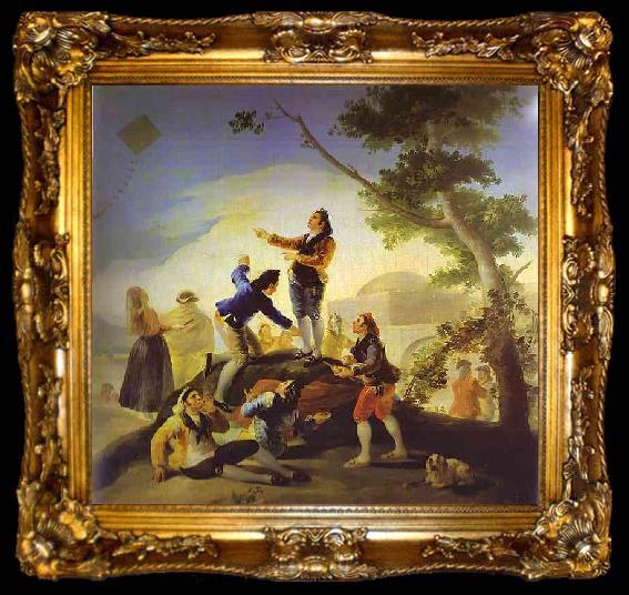 framed  Francisco Jose de Goya La cometa(Kite), ta009-2